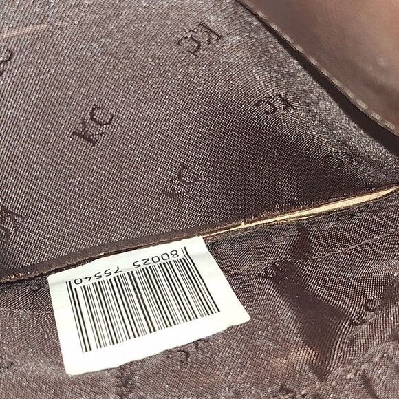 Kenneth Cole Clutch Chocolate Brown Leather with Optional Wristlet Strap - Picture 16 of 16